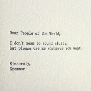 A Little Grammar Sluttiness | Link Licker Pick